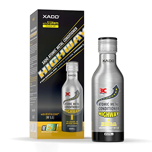 XADO Highway aditivo para Aceite de Motor. Protege el Motor y previene el Desgaste. con aditivo Revitalizant (para 3 a 10 litros de Aceite)