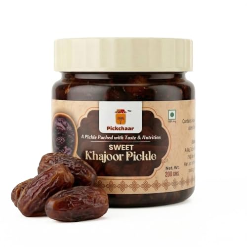 Dates Pickle Sweet & Spicy – 200g | Khajoor Achar | Homemade Style | Traditional Indian Recipe | No Preservatives