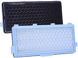 Wessper 2x Active HEPA Filter SF-AH 50 for Vacuum Cleaners for Miele Cat&Dog 5000 S4000 S4999 S5000 S5999 S6000 S6999 S4210 - 2x Motor Filters