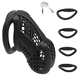 BDSMLOVE Kobra 6.0 Keuschheitskäfig Herren,Peniskäfig Chastity Cage Male,Keuschheitsgürtel für Herren extrem,Penis Käfig fetisch Sklaven Sexspielzeug für die Männer extrem (Gitter - XL)