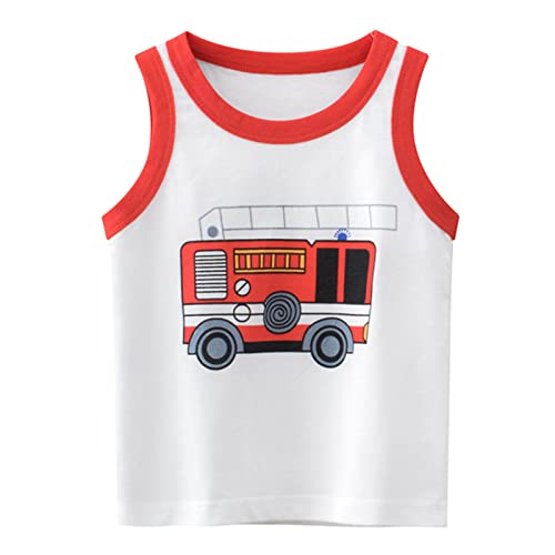 Toddler Tank Tops Funny Graphic Sleeveless Undershirts Baby Boys Kids Summer Clothes Tops Shirt Crew Neck Loose Fit