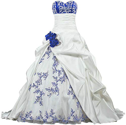Zorayi Élégant Bustier Broderie Robes de mariée Taffetas Robes de Mariage Longue Robes de...