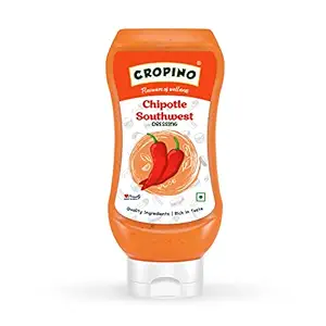 CROPINO Chipotle Southwest Dressing & Dips, 300g (Pack of 1) / Perfect for Mexican Salads, Grilled Sandwiches, Use as a Salad Dressing Spread/Spicy, Zesty and Sweet