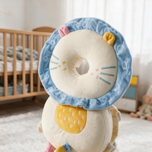 Image of Baby Head Protection Backpack - Soft Lightweight Fall Cushion for Toddlers During Crawling & Walking, Helps Ease Impact from Backward Tumbles(Colorful Lion)