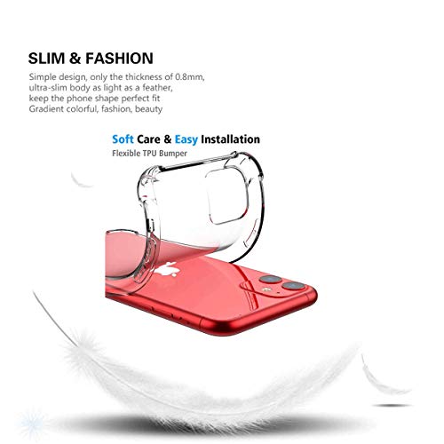 FZYM Case for HTC Desire 21 Pro 5G + 3 Pack Tempered Glass Screen Protector Protective Film,Slim Transparent Soft Gel TPU Silicone Protection Phone Case Cover for HTC Desire 21 Pro 5G (6.7") - Image 3
