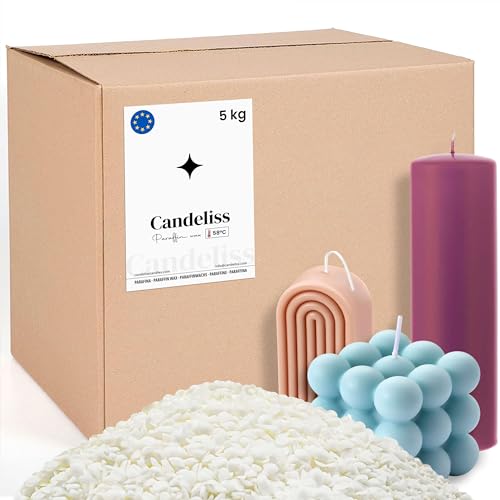 CANDELISS Cera de Parafina para Velas 5kg