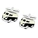 Produktbild Honey Bear Herren Manschettenknöpfe Cufflink Bus-Form Edelstahl 1 Paar (1)