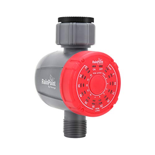 Flantor Digital Watering Timer, Automatic Garden Irrigation Timer and Controller, Programmable Saving Watering Equipment for Patio, Greenhouse, Backyard, Flower Bed, Law (HF)