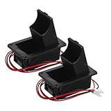 Piezas de guitarra: esta caja de batería para guitarra acústica está equipada con un enchufe de 2 clavijas, lo que la hace compatible con una amplia gama de pastillas y modelos de guitarra, tapa de batería de guitarra, tapa de batería de pastilla de guitarra