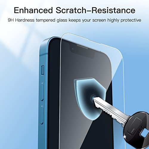 JETech Full Coverage Screen Protector for iPhone 13 mini 5.4-Inch, 9H Tempered Glass Film Case-Friendly, HD Clear, 3-Pack