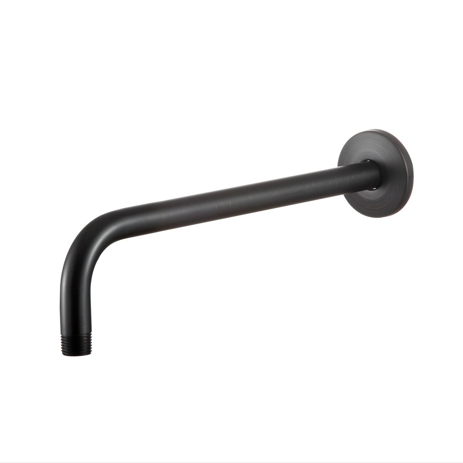 OFFO Shower Arm with Flange, 10 in Wall Mount Replacement Angle Shower Head Arm Wall-Mounted for Fixed Shower Head & Handheld Showerhead, Matte Black — view 11