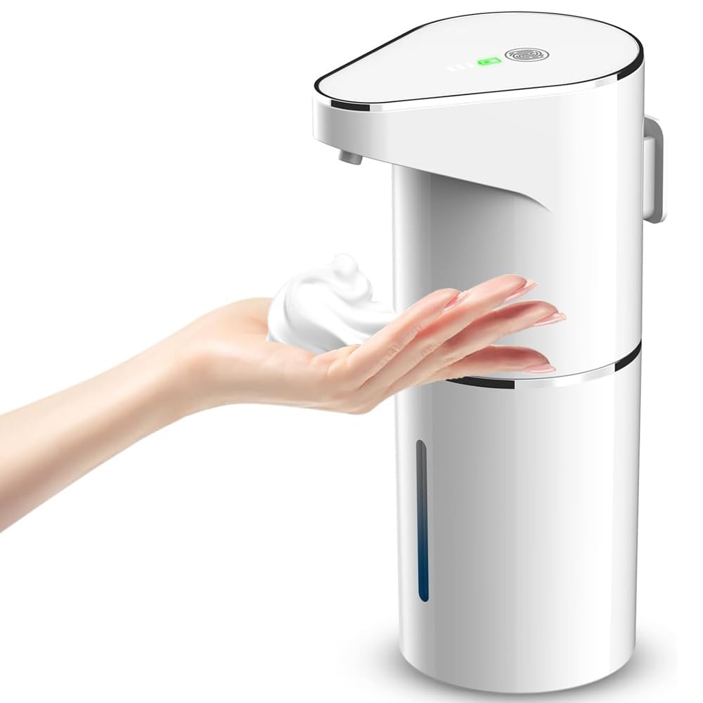 GreenTech Sensörlü Köpük Sabunluk USB Şarjlı, Beyaz, 350 ml,…