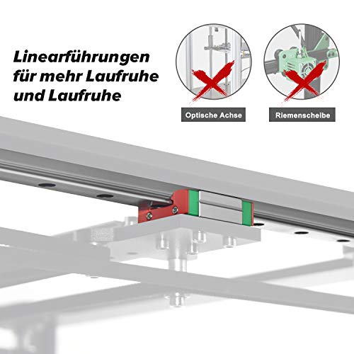 Twotrees SP-3 3D-Drucker mit Doppelantrieb-Extruder, Face Shield Core XY-Struktur mit industrieller Linearführung DIY 3D-Drucker 220 * 220 * 235 mm - Image 4