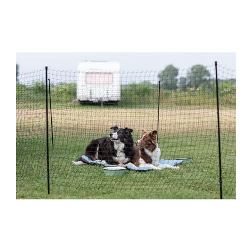 Trixie Mobiler Hundezaun - schwarz 15 m