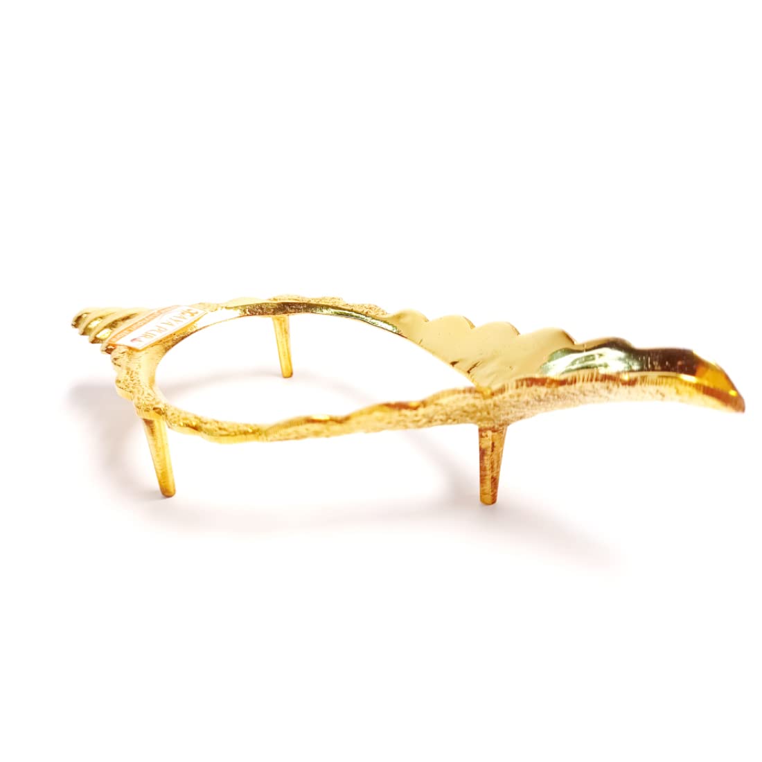 MAYAPURI Brass Sankha Stand for Pooja, Shankh Stand for Holding Conch Shells (Len:14cm)-picture-10