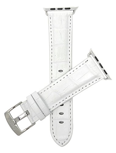 Preisvergleich Produktbild Bandini Ersatzlieferung Uhrenarmband für Apple Watch 38mm, Braun Leder, Alligatormuster