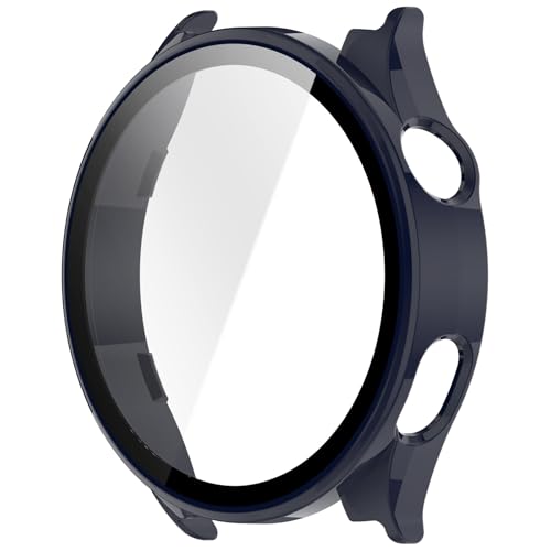 [TRIPLE RIVER] For Xiaomi Watch 5 �P�[�X �J�o�[ �t���ʋ����K���X �S�ʕی� �t���ی�P�[�X �P�F/�N���A �t�B������� �n�[�h�P�[�X For ���� �V���I�~ �E�H�b�`5 Watch5 �V���I�~�[(�_�[�N�u���[)