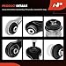 A-Premium Set of 10, Rear Upper Forward & Rearward Control Arm, Sway Bar Link, Control Arm Integral Link & Bushing, Compatible with BMW E38 Series - 1995-2001 - 740i 740iL 750iL, RWD & Sedan Only
