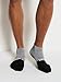 DKNY Men's 6 Pack Quarter Crew Socks, Grey/Black, 10-13