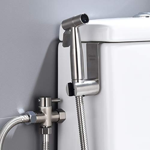 Tecmolog 3 Wege Umschaltventil 3/8-12/17 Toilette Adapter Messing Bidet Dusche Umschaltventil Nickel,DSF007DNA