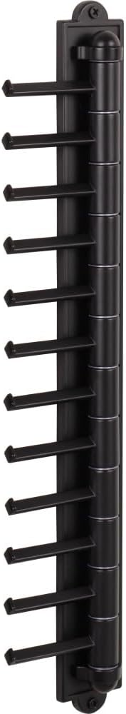 Matte Black Cascading Tie Organizer