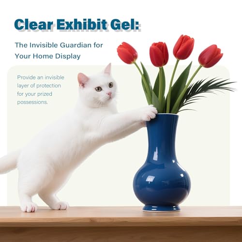4.24 OZ Exhibit Gel for Museum, Removable Clear Museum Paste Putty, Reusable & No Residue Museum Paste Wax for Antiques, Glass, Ceramic, Action Figures, Protect Valuables — view 4