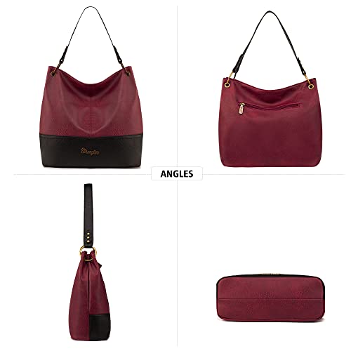 Wrangler Hobo Bags For Women Leather Tote Bag Shoulder Bag Top Handle Satchel Purses And Handbags B2B-Wg20-918Rd #TOP4