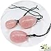 YP Yoni Eggs in Rose Quartz/for Women PC Muscle Training/Drilled/ 3 Sizes in a Set
