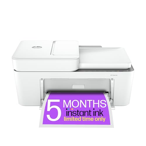 HP DeskJet 4220e All in One Printer | Perfect for Home | Colour | Wireless | Print, Scan & Copy, ADF | 5 Months of Instant Ink Included Easy Setup & Reliable Wi-Fi | Cement