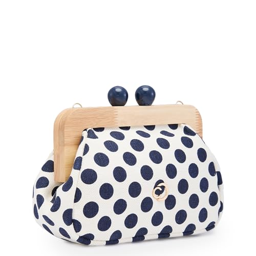 Image of Caprese Mindy Clutch, Small | Versatile Clutch for Women with Adjustable & Detachable Straps, Push Lock Closure | Stylish Clutch | Perfect for Parties, Weddings & Special Occasions (Blue)