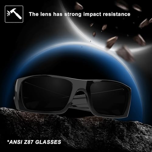 MAXJULI XL Z87 Sunglasses for Big Wide Heads Men TR90 Ultralight UV400 Protection Glasses Z82364