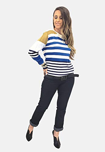 Suéter Tricot Mania de Sophia Listrado Abelhinha