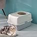 Smart Paws Covered Litter Box for Cats – Enclosed Design with Odor Control, No Mess, Easy Clean, Large Size for Multiple Cats