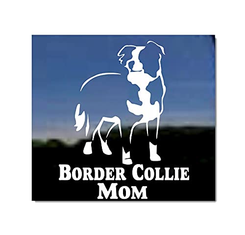 Border Collie Mom ~ Border Collie Vinyl Window Auto Decal Sticker