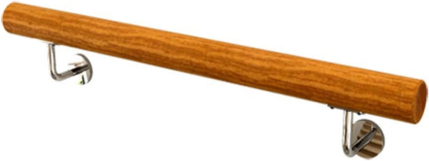 Garde-corps mural en bois pour escalier intérieur et kit main courante 48 cm