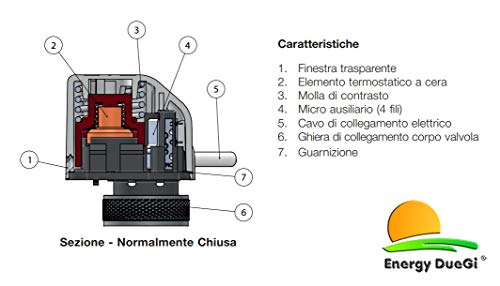 Miniatura 4 de Actuador Electrotérmico De 4 Hilos, 230 V, Normalmente Cerrado, Para Colectores De Calefacción Por Suelo Radiante