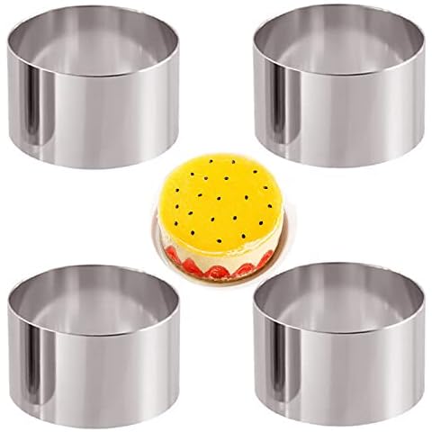 Molde de Acero Inoxidable Mnixy para Tartas de Mousse Cover