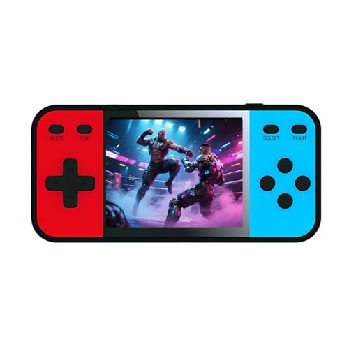 YHFITN 3-Zoll-LCD-Spielekonsole, integrierte Klassische Spiele, tragbarer Handheld-Videospiel-Player mit AV-Out-TV-Anschluss, Spielesystem für Kinder und Erwachsene
