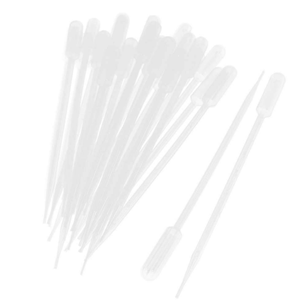 50pcs 10ml FWD Clear White Plastic Liquid Graduated Dropper Pasteur Transfer Pipette,Suitable for Essential Oils,Mixing Acrylic Paints& Science Laboratory (10ml)