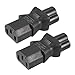 Produktbild N/A AC125 V 10 A/AC250 V 2,5 A IEC320 männlich C6 auf weiblich C13 Adapter für Kabelverbinder, 2 Stück