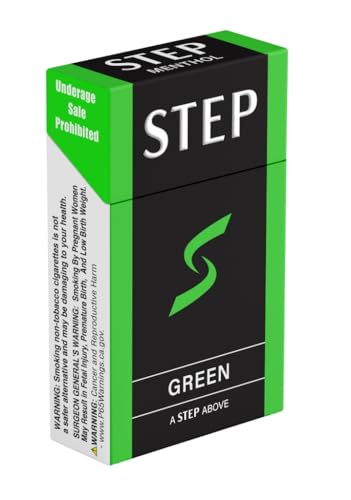 step menthol cool green herbal cigarettes - full carton - tobacco amp nicotine free - tastes like a real cigarette 10 boxes  200ct