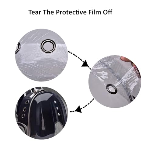 Image of Transparent Pet Carrier Backpack |Airline-Approved & Comfortable |Designed with Breathable Mesh |Durable and Water-Resistant | for Cats (31.8L x 25.4W x 41.9H Centimeters)