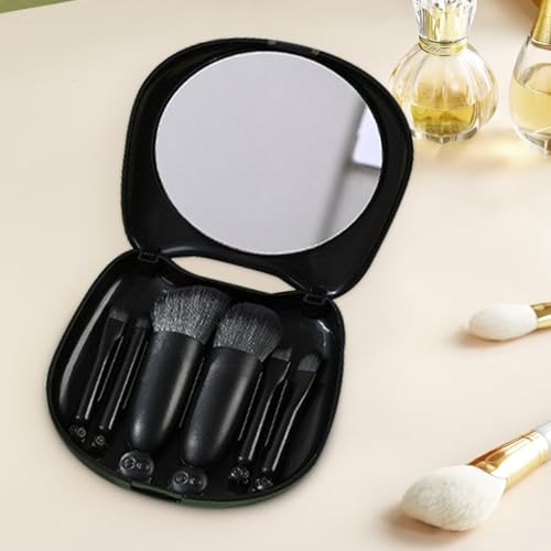 Ensemble d'outils de maquillage miroir en forme de chat boîte de rangement - 3
