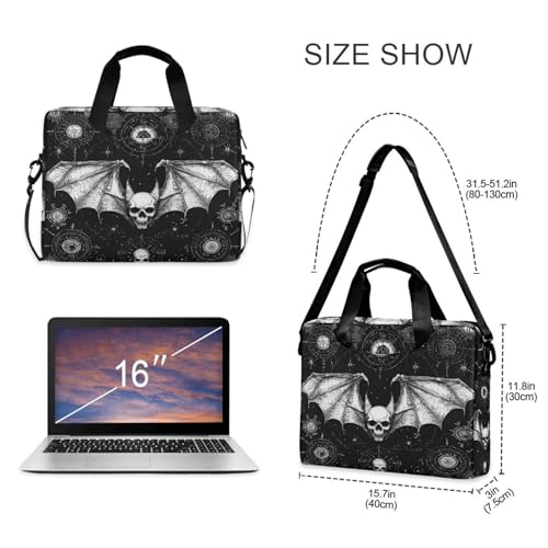 Bolsa para laptop cruzada portátil 15.6 pulgadas negra miniatura 5