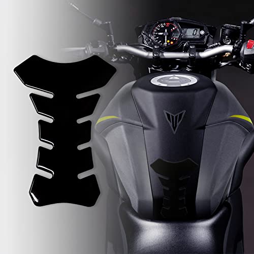 4R Quattroerre.it 18101 Tankpad 3D Motorrad Tankschutz, Schwarz, 19 x 13 cm