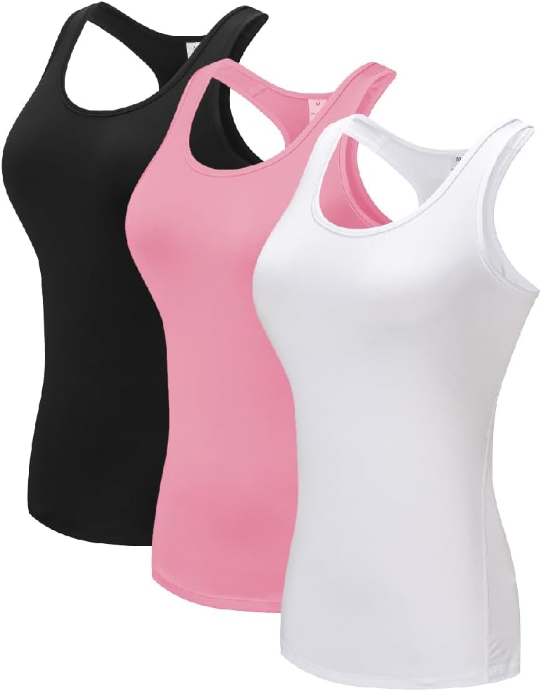 TAISIM Women's Racerback Athletic Workout Running Yoga Tank Tops