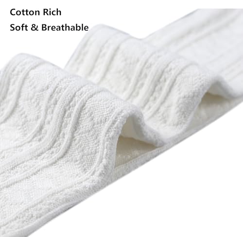 Bestjybt Women Thigh High Socks Cotton Cable Knit Over the Knee Boot Stockings Long Warm leg Warmers2