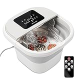 Jopassy Bañera Spa masajeador para Pies con mando a distancia, baño de pies, varios modos de masaje, temporizador, plegable, bañera de pies, para relajarse, alivio de la fatiga, alivio del dolor
