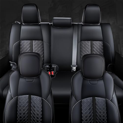 Image of Leather Seat Covers Custom Fit for Tacoma Gen 4th (2024-2026) Double Cab | Custom Fit for SR, SR5, TRD PreRunner, TRD Sport, TRD Off-Road, Limited, Trailhunter - Fully Covered - Fit Like a Glove