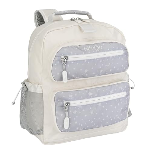 Image of Bentgo Kids Backpack (Whimsy & Wonder Collection) - Lightweight 14'' for School, Travel & Daycare - Ideal for Kids 4+, Durable & Water-Resistant, Roomy Interior, Loop for Lunch Bag (Starry Sprinkle)
